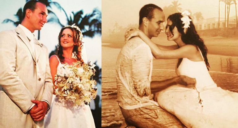 Andrea Legarreta y Erik Rubín celebran 16 años juntos