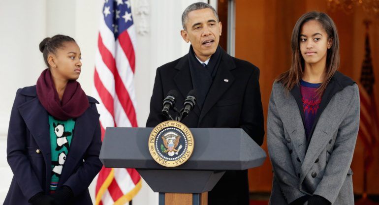 Barack Obama en su faceta de padre de dos adolescentes