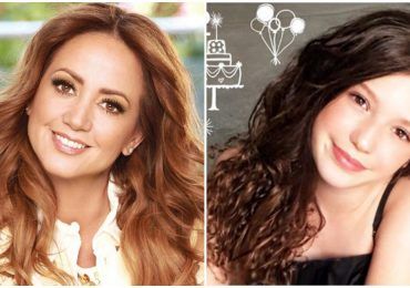 Andrea Legarreta a su hija Mía