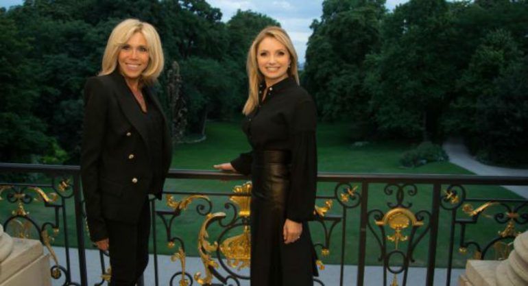El encuentro de Angélica Rivera y Brigitte Macron en París