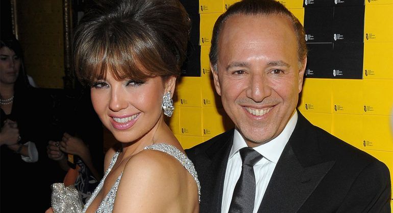 Thalía y Tommy Mottola