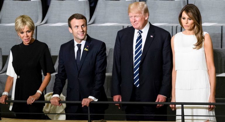 El polémico halago de Trump a Brigitte Macron