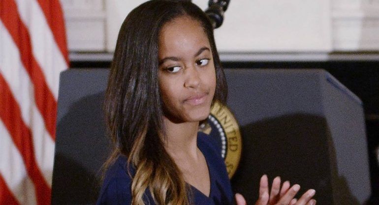 Hacen enojar a Malia Obama