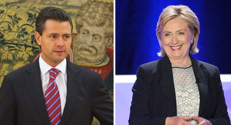 Hillary Clinton rechaza invitación de Peña Nieto