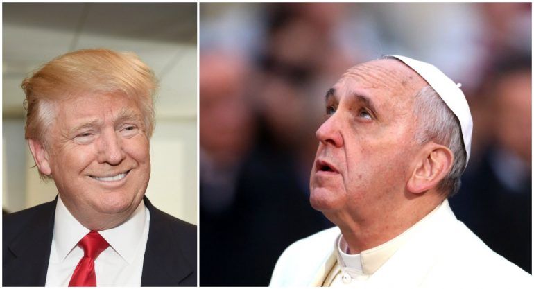 La fría expresión del papa Francisco al recibir a Donald Trump