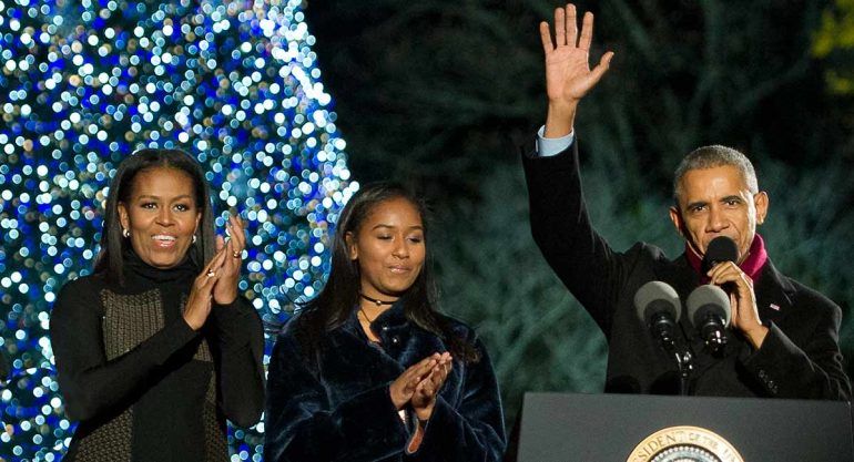 La última tarjeta navideña de los Obama