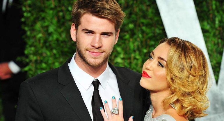 Liam Hemsworth y Miley Cyrus