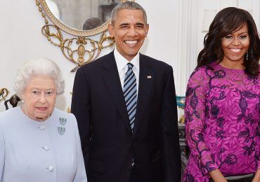 Los Obama visitan a la Reina Isabel II