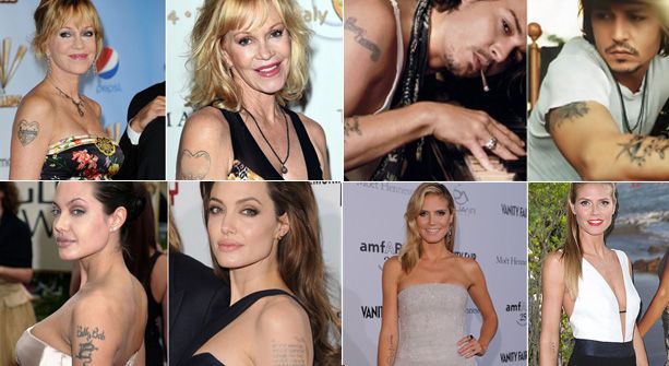 Los famosos que han borrado los tatuajes dedicados a sus ex