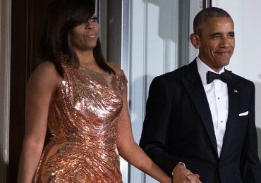 Michelle Obama y su espectacular vestido en cena de Estado